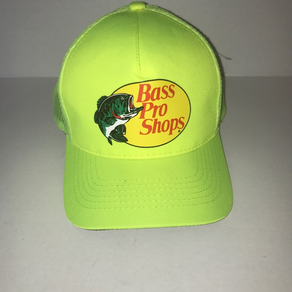 Bass Pro Shops Adjustable SnapBack Trucker neon